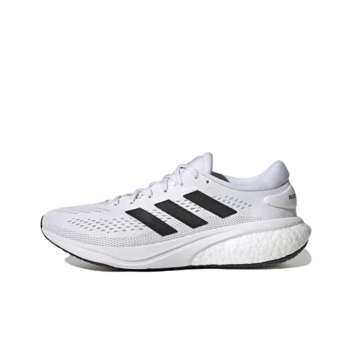 Adidas Supernova 2 Устойчивый к истиранию Дышащий Низкий Топ Резиновый Повседневные Беговые кроссовки Мужские Облачный Белый