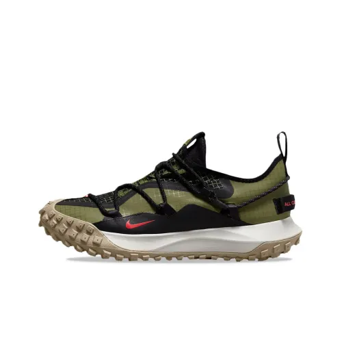 Nike ACG Mountain Fly Low Топ Уличная обувь Унисекс Черный Зеленый