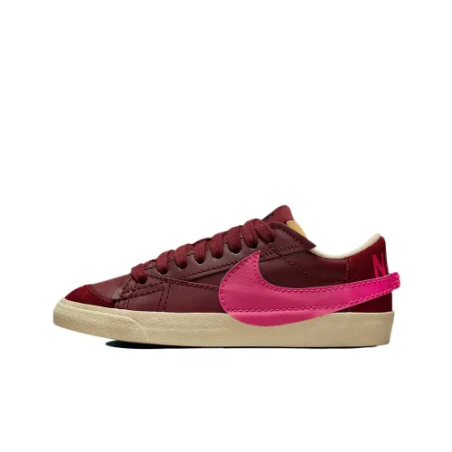 Nike Blazer 77 Jumbo Slip-Resistant Abrasion-Resistant Легкий Низкий Топ Скейтборд Кроссовки Женские Бордовый