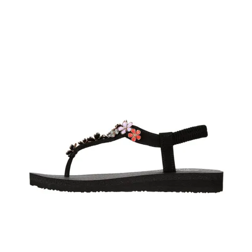 Skechers Meditation Стекло Daisy one Ремень Сандалии Женские Черный