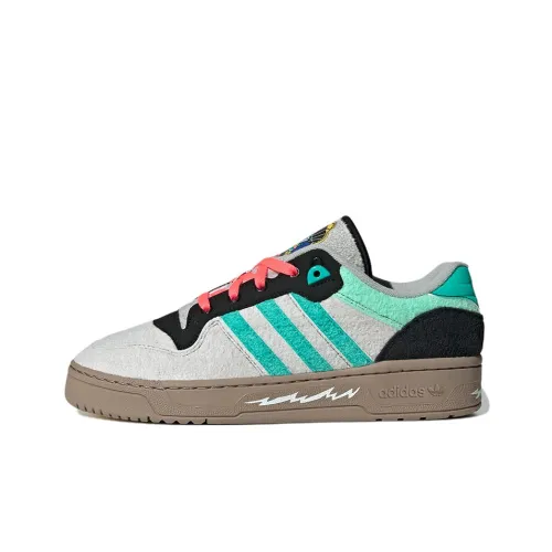 Adidas Originals Rivalry Low Топ Скейтборд Кроссовки Унисекс Белый Синий Черный