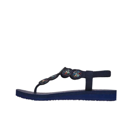 Skechers Meditation Резиновая подошва Шлепанцы Женские Синий