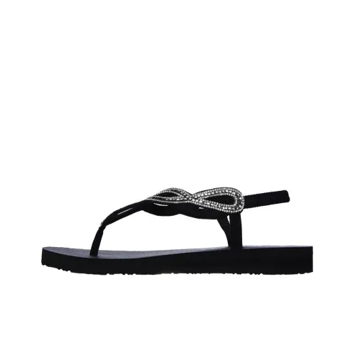 Skechers Meditation Пляжные сандалии Женские Черный