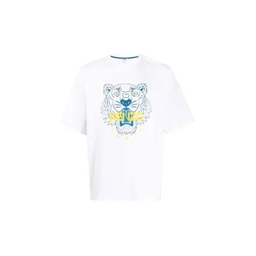 KENZO Classic Tiger Head Белый Мужской T-Рубашка