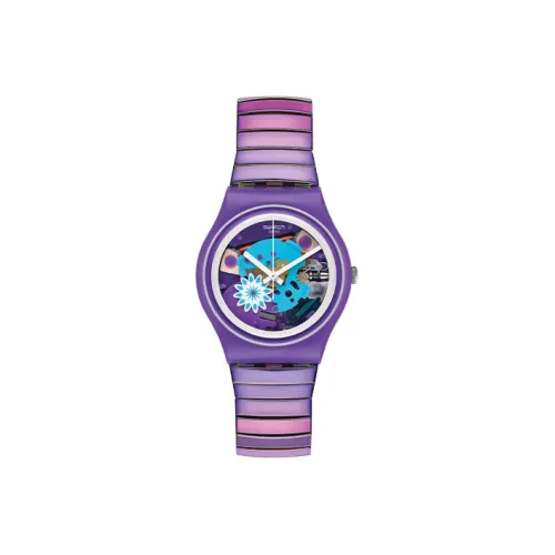 Swatch Quartz Механизм Женские часы 39,2мм*34мм*8,75мм Скелет