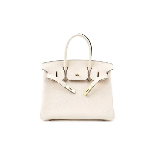 HERMES Birkin Коровья кожа Сумка Birkin Сумка Женская Кремово-белая