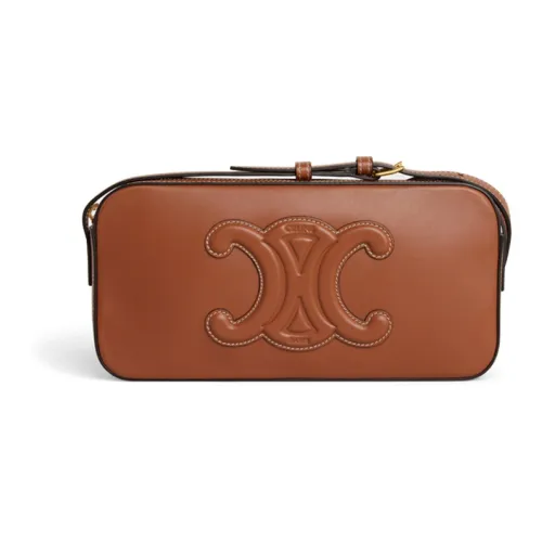 CELINE Triomphe Arc De Triomphe Сумка из коровьей кожи плечо сумка через плечо женская коричневый