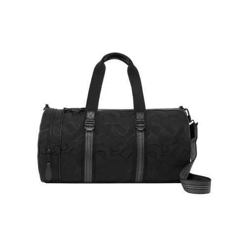Burberry Кожа Barrel Сумка Дорожная Сумка Сумка Средний Мужской Черный