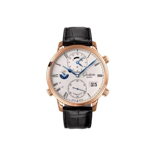 Glashütte Original Автоматический Механический Часы Мужские SENATOR 44 мм Белые