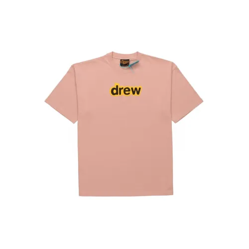 Drew House Letter Logo Series Грязно-розовый Унисекс Футболка
