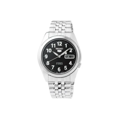 SEIKO Автоматический Механический Часы Мужской Серия 5 37мм*11мм Черные