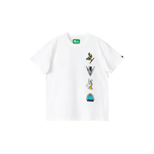 Corade Белая Унисекс Футболка