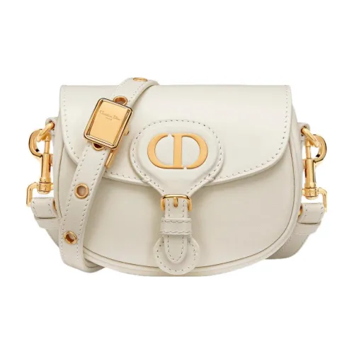DIOR Клатч Сумка из коровьей кожи Сумка через плечо Сумка через плечо Extra Mini Женская Молочно-белая