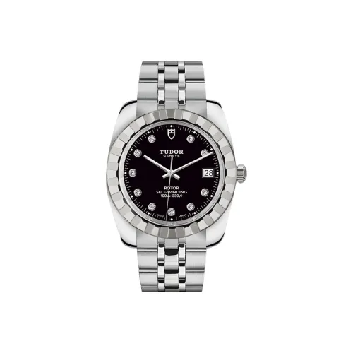 TUDOR Автоматический Механический Механизм Мужские Часы Classic Calendar Collection 38 мм Черные