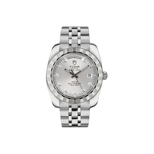 TUDOR Автоматический Механический Механизм Мужские Часы Classic Collection 41 мм Серебряные