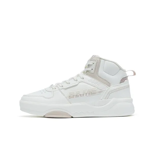 XTEP Heavenly Ridge Slip-Resistant Abrasion-Resistant MID Топ Скейтборд Кроссовки Женские Парус Белый