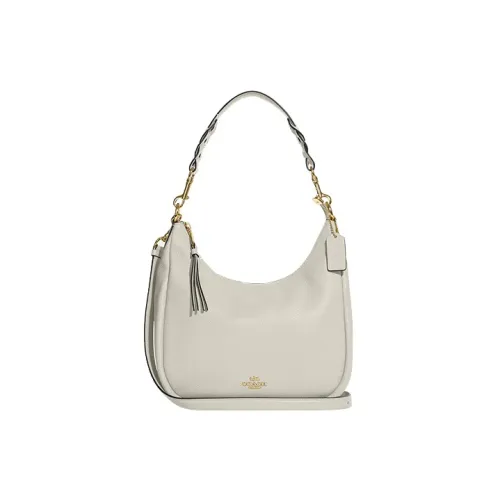 COACH Jules Песочная кожа Сумка через плечо Сумка Сумка через плечо Сумка через плечо Большая Женская Белая