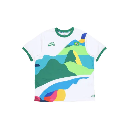 Nike x Parra T-Shirt Азиатская версия Мужской Белый
