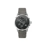 Темно-серый циферблат часов