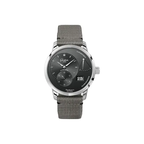 GLASHUTTE ORIGINAL OFF CENTER Коллекция Механизм с ручным заводом Мужские часы Часы 40 мм Серый циферблат