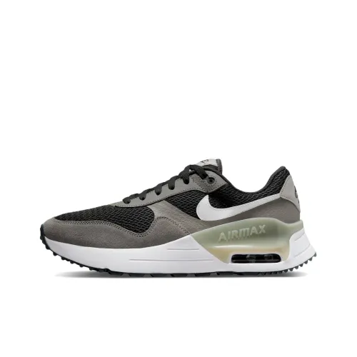 Nike Air Max SYSTM Low Топ Кэжуал Мужской Черный Серый
