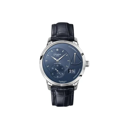 Glashütte Original Механизм с ручным заводом Мужские часы PANO 40 мм Синий