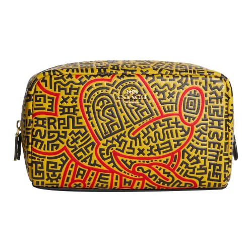 COACH Boxy Косметички Желтые Женские