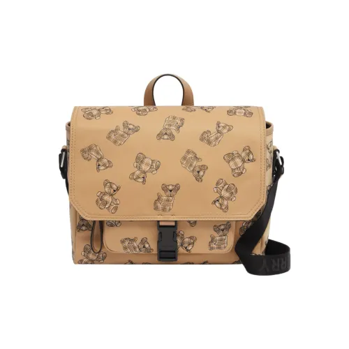 Burberry Sustainable Нейлоновая пряжа Курьерская сумка Сумка через плечо Сумка Обычная Детская Архивная Бежевая