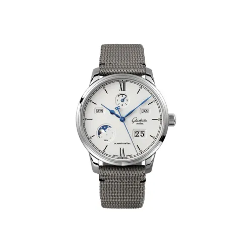 Glashütte Original Автоматический Механический Часы Мужские SENATOR 42 мм Белые