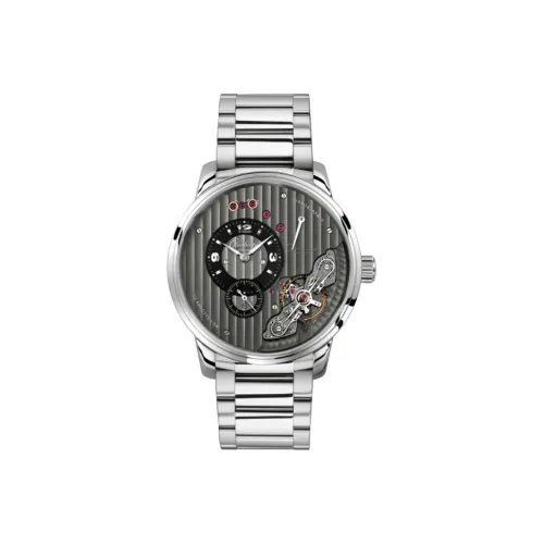 Glashütte Original Механизм с ручным заводом Мужские часы PANO 42 мм Серые