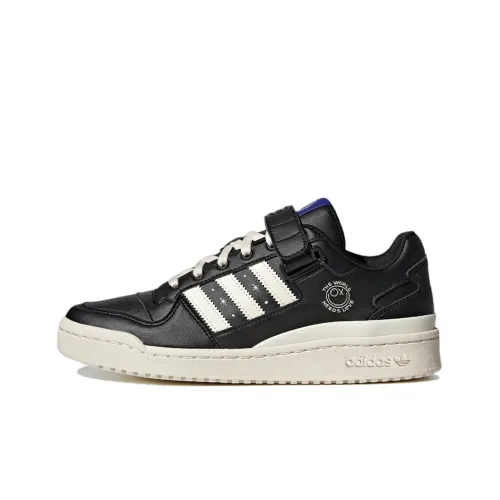 Adidas Originals FORUM Low Топ Скейтборд Кроссовки Унисекс Черный Белый