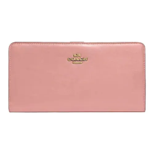 COACH Skinny Wallet Телячья кожа Кошелек Маленький Женские Розовый