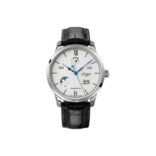 Glashütte Original Автоматический Механический Часы Мужские SENATOR 42 мм Белые