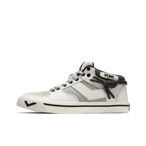 PONY Atop Low Top Скейтборд Кроссовки Женские Серый Белый