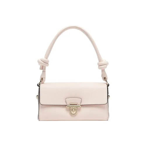 Ferragamo Glam Коровья кожа Одно плечо Подмышечный Сумка Обычный Женский Розовый