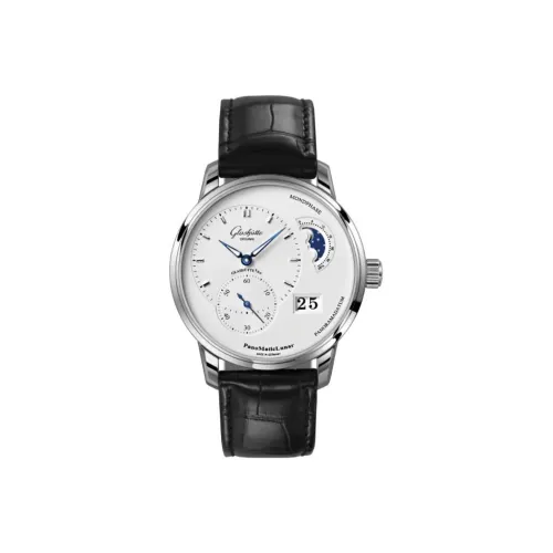 Glashütte Original Автоматический Механический Мужской Часы PANO 40 мм Серебряные