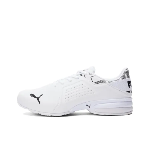 PUMA VIZ RUNNER REPEAT Амортизаторы Slip-resistant Низкий топ Повседневные беговые кроссовки Мужские Белые