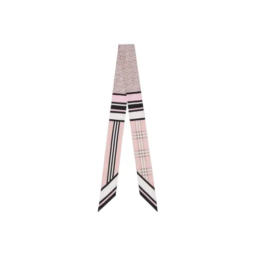 Burberry Шелковые шарфы Рубиново-красный Женские
