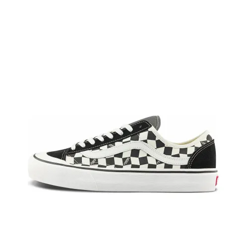 Vans Style 136 Decon Vr3 SF Аbrasion Resistant Lightweight And Breathable Скейтборд Кроссовки Low Top Унисекс Черный Белый