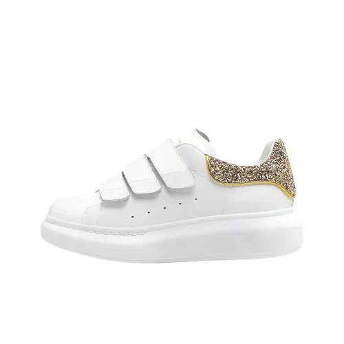 Alexander McQueen Larry Low Топ Стильные Скейтбординги Женские Белые