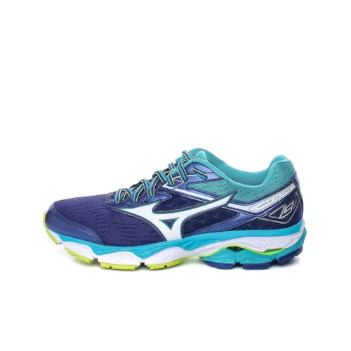 Mizuno Wave Ultima 9 Slip-Resistant Abrasion-Resistant Низкий Топ Беговые Кроссовки Женские Фиолетовый Синий Белый