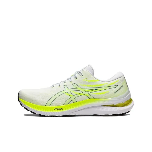Asics Gel KAYANO 29 Low Top Марафон Беговые кроссовки Мужские Белый Неон Зеленый