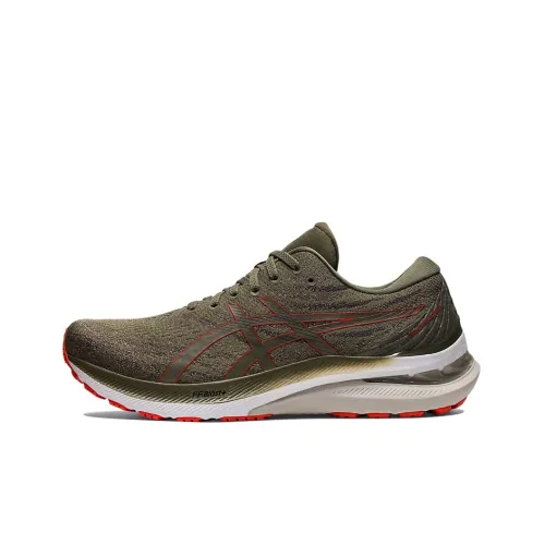 Asics Gel KAYANO 29 Low Топ Беговые кроссовки Мужские Армейский зеленый
