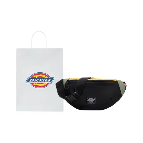 Dickies Полиэстер Слинг-Сумка Поясная Сумка-Пельмени Стандартная Унисекс Черная Желтая Многоцветная
