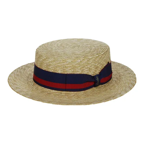 Borsalino Плетеная соломенная шляпа Коричневый Унисекс