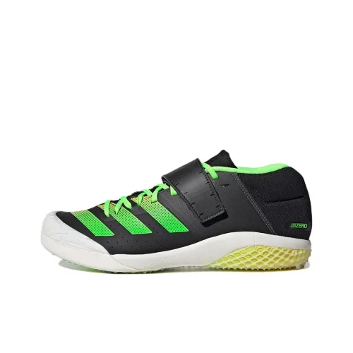 Adidas Adizero Javelin Slip-resistant Abrasion-resistant Low-top Беговые кроссовки Унисекс Черный Зеленый
