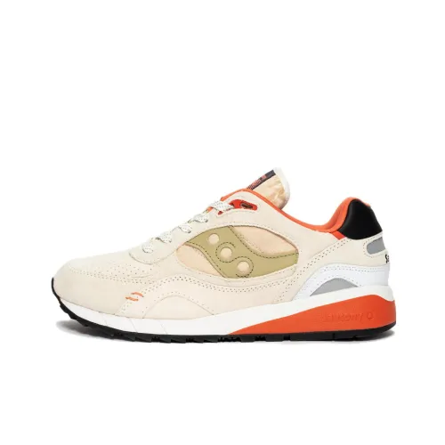 Saucony Shadow 6000 Амортизаторы Устойчивые к истиранию Низкий Топ Беговые кроссовки Унисекс Абрикос