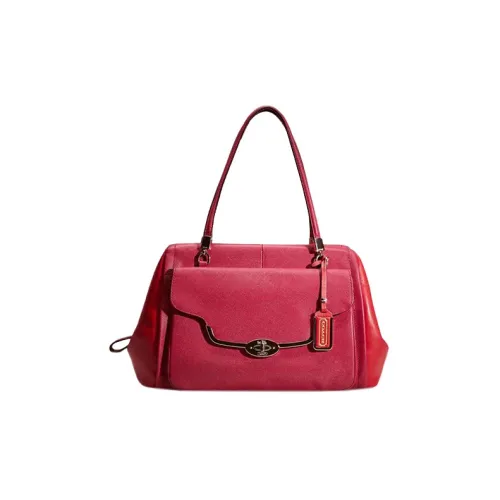 COACH Madeline Кожа Сумка через плечо Большая Женская Розовая