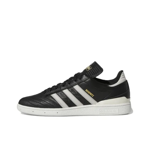 Adidas Originals Busenitz Slip-Resistant Abrasion-Resistant Low-Top Skateboard Shoes Men's Bright Black Adidas Originals Busenitz Slip-Resistant Abrasion-Resistant Низкие Кеды для Скейтбординга Мужские Ярко-Черные