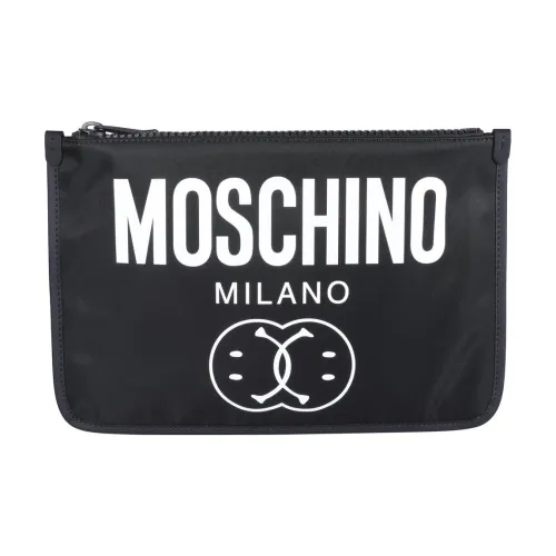 MOSCHINO Ткань Клатч Женский Черный